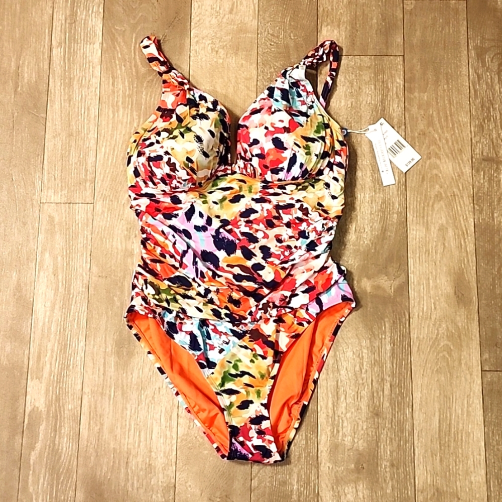 One piece cheetah print swimsuit